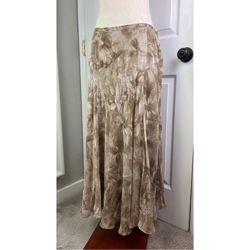 VINTAGE Charter Club Silk Floral Skirt